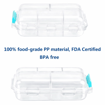 10 Compartment Pill 💊 Organizer - CLEAR