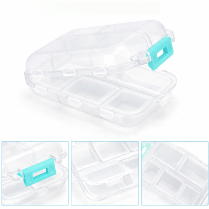 10 Compartment Pill 💊 Organizer - CLEAR