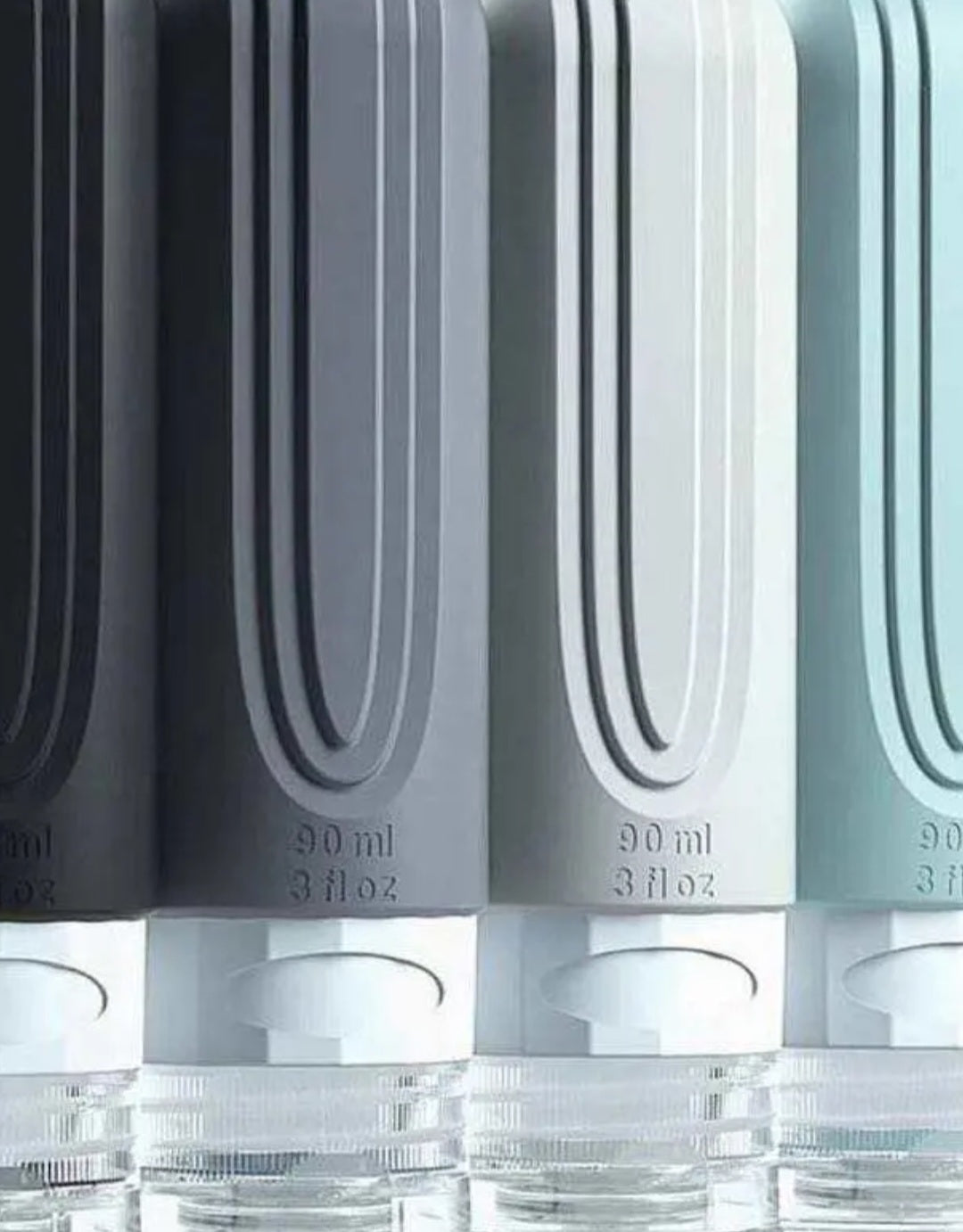 Silicone Toiletry Travel Shampoo Bottles